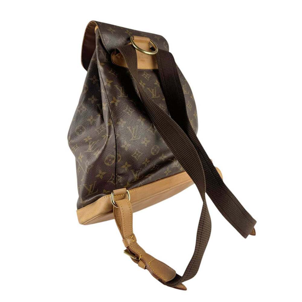 LOUIS VUITTON Brown Monogram Canvas Backpack - Picture 10 of 13